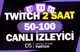 Twitch 2 Saat 50-100 Canlı İzleyici - KEŞFET