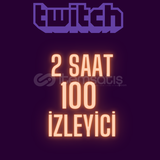 Twitch 2 Saatlik 100 İzleyici