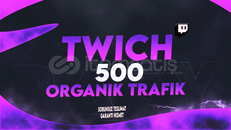 Twitch 500 ADET %100 Organik Gerçek Trafik