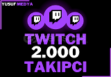 Twitch 2000 Gerçek Takipçi