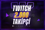 Twitch | 2000 Takipçi + Garantili