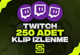 ✨Twitch 250 Adet Klip İzlenme!