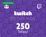 Twitch 250 Takipçi
