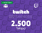 Twitch 2500 Takipçi