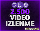 Twitch 2500 Video İzlenme - Kaliteli