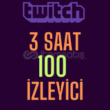 Twitch 3 Saatlik 100 İzleyici