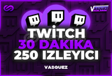 ⭐Twitch 30 DK +250 Canlı Yayın İzleyici⭐