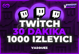 ⭐Twitch 30 DK +1000 Canlı Yayın İzleyici⭐