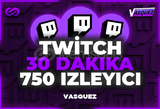 ⭐Twitch 30 DK +750 Canlı Yayın İzleyici⭐