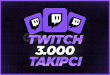 Twitch 3000 Takipçi