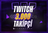 Twitch | 3000 Takipçi + Garantili