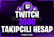 ⭐Twitch 3000 Takipçili Hesap