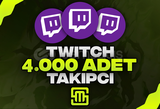 ✨Twitch 4.000 Adet Takipçi!