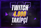 Twitch | 4000 Takipçi + Garantili