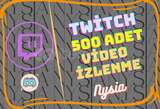 Twitch - 500 Adet Video İzlenme ⭐