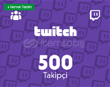Twitch 500 Takipçi