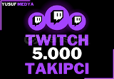Twitch 5000 Gerçek Takipçi
