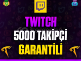 ⭐️☘️Twitch 5000 Takipçi❤️Garanti & Sorunsuz❤️