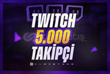 Twitch | 5000 Takipçi + Garantili