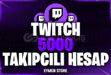 ⭐Twitch 5000 Takipçili Hesap