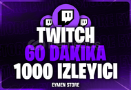 ⭐Twitch 60 Dakika 1000 Canlı Yayın İzleyici