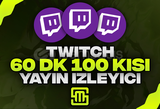 ✨ Twitch 60 Dk 100 Kisi Yayın İzleyici!