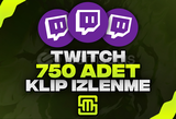 ✨Twitch 750 Adet Klip İzlenme!