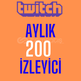 Twitch Aylık 200 İzleyici