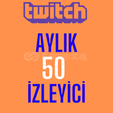 Twitch Aylık 50 İzleyici