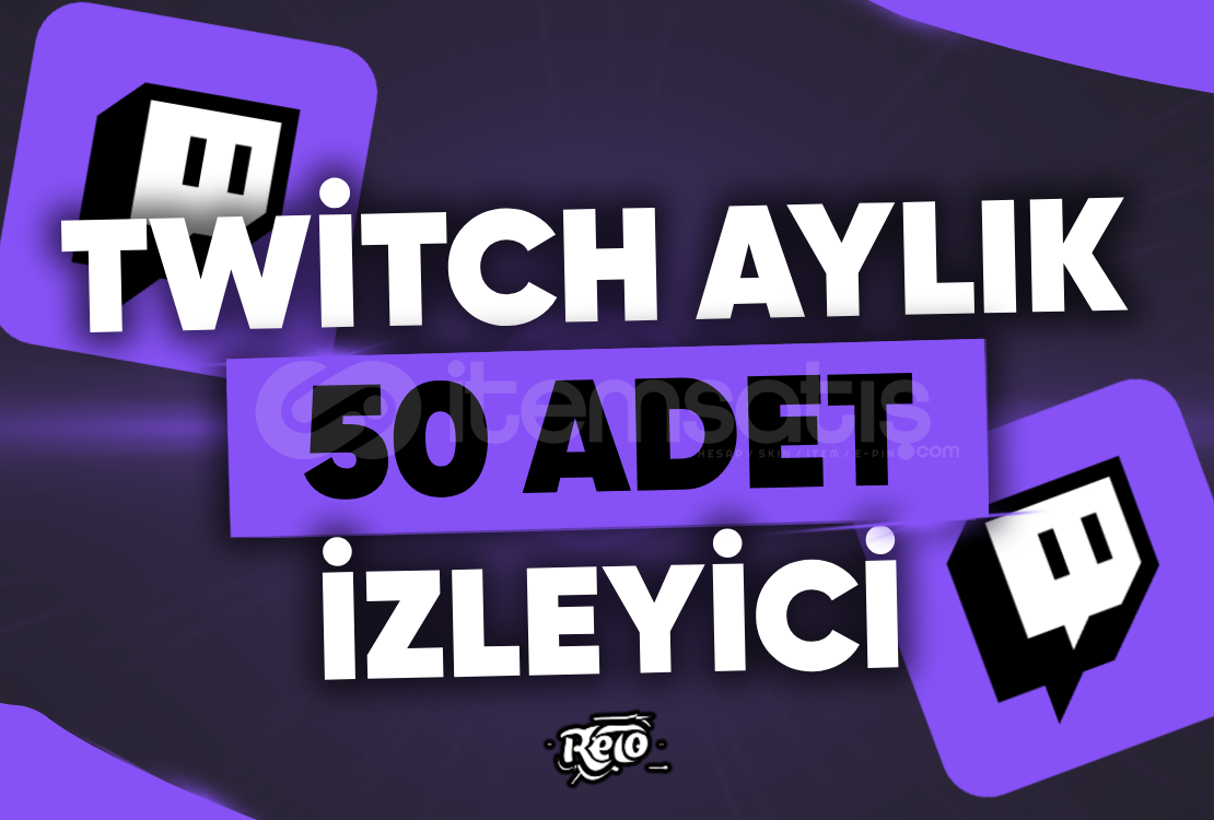 ⭐ Twitch Aylık 50 İzleyici - Sınırsız Destek ⭐ ⭐ Twitch Aylık 50 İzleyici - Sınırsız Destek ⭐
