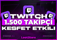 ⭐️TWİTCH 1500 TAKİPÇİ / EN UYGUN⭐️
