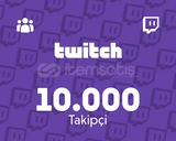 ⭐Twitch [GARANTİLİ] 10000 Gerçek Takipçi⭐