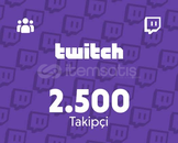 ⭐Twitch [GARANTİLİ] 2500 Gerçek Takipçi⭐