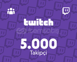 ⭐Twitch [GARANTİLİ] 5000 Gerçek Takipçi⭐