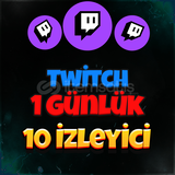 Twitch Günlük 10 İzleyici (Garantili)