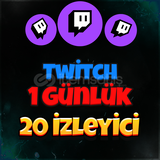 Twitch Günlük 20 İzleyici (Garantili)