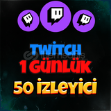 Twitch Günlük 50 İzleyici (Garantili)