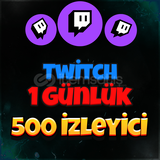 Twitch Günlük 500 İzleyici (Garantili)