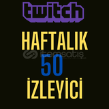 Twitch Haftalık 50 İzleyici