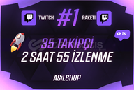 TWITCH İZLENME PAKETİ #1 - GERÇEK