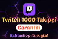 Twitch Takipçi 1000 Adet – devasa paket