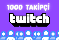 Twitch Takipçi Satışı - 1000 TAKİPÇİ