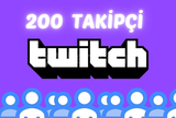 Twitch Takipçi Satışı - 200 TAKİPÇİ