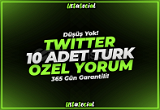 ⭐Twitter 10 Adet Özel Türk Yorum