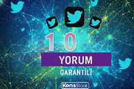 TWİTTER 10 YORUM (GARANTİLİ)