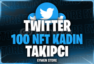 ⭐Twitter 100 NFT Kadın Takipçi
