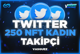 ⭐Twitter 250 NFT Kadın Takipçi ⭐