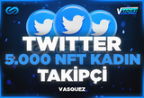 ⭐Twitter 5000 NFT Kadın Takipçi ⭐