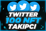 ⭐Twitter 100 NFT Retweet [Anında Gönderim]