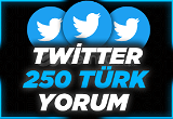 ⭐Twitter %100 Organik 250 Türk Yorum⭐